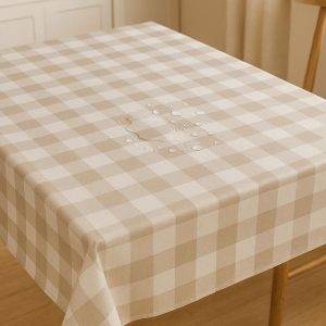 Oilcloth Tablecloth for Kitchen Stain Proof and Easy to Clean