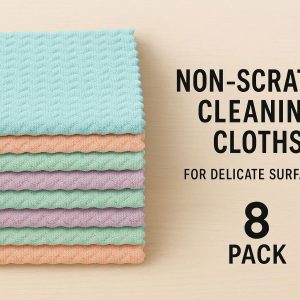 Non Scratch Cleaning Cloths Set of 8 for Delicate Surfaces