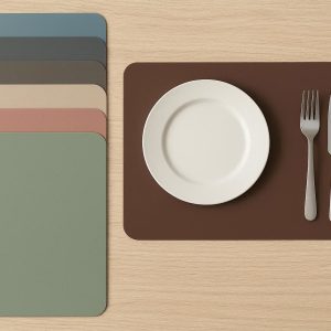 Heat Resistant Silicone Placemats Set of 6 for Dining Table Protection